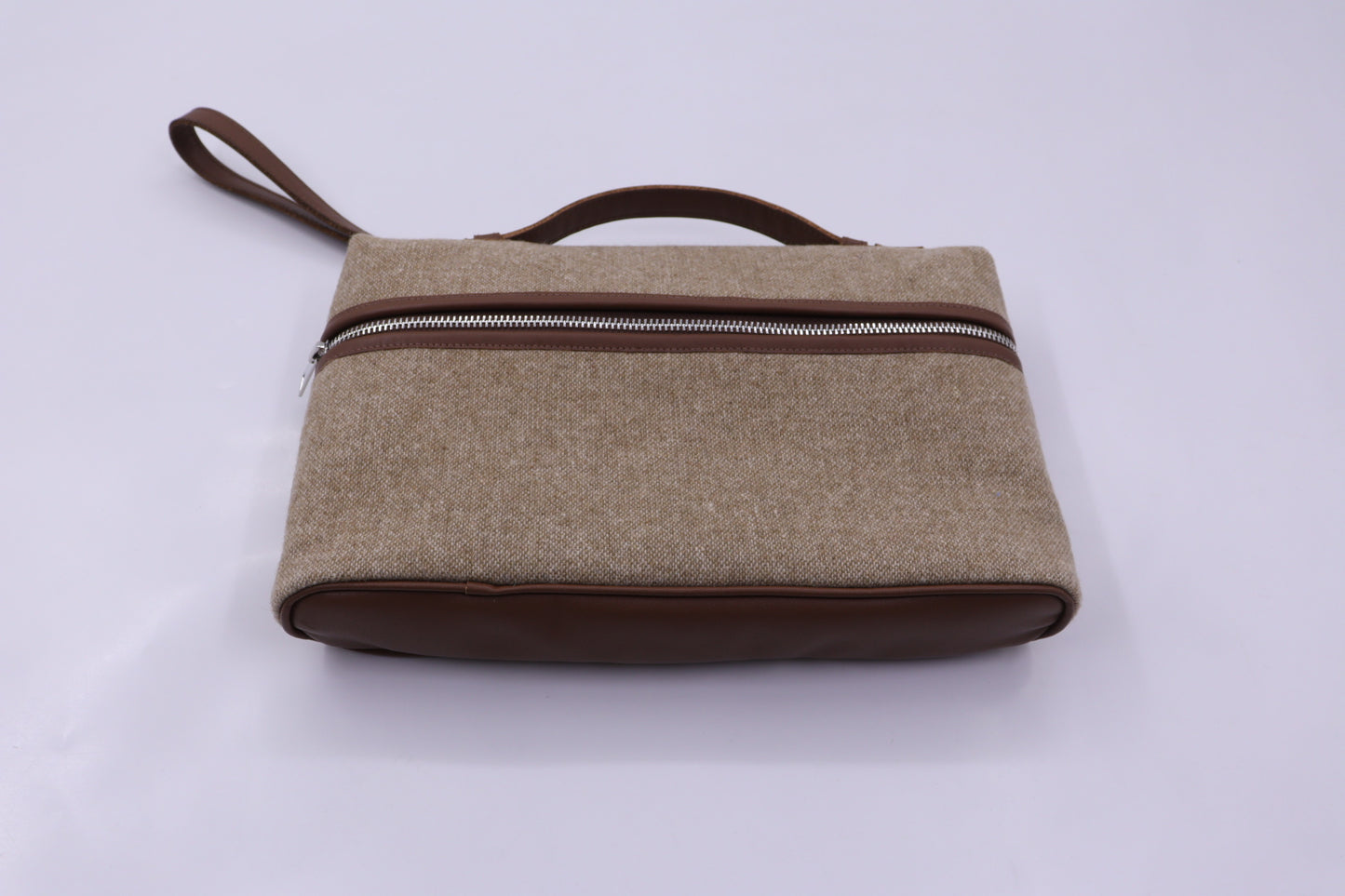 The L 29 Clutch in Light Brown Wool- PREORDERS ONLY!!!